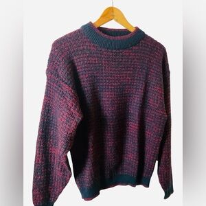 Women's Red and Black Sweater